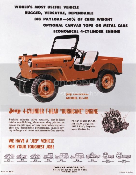 Vintage Jeep CJ3B