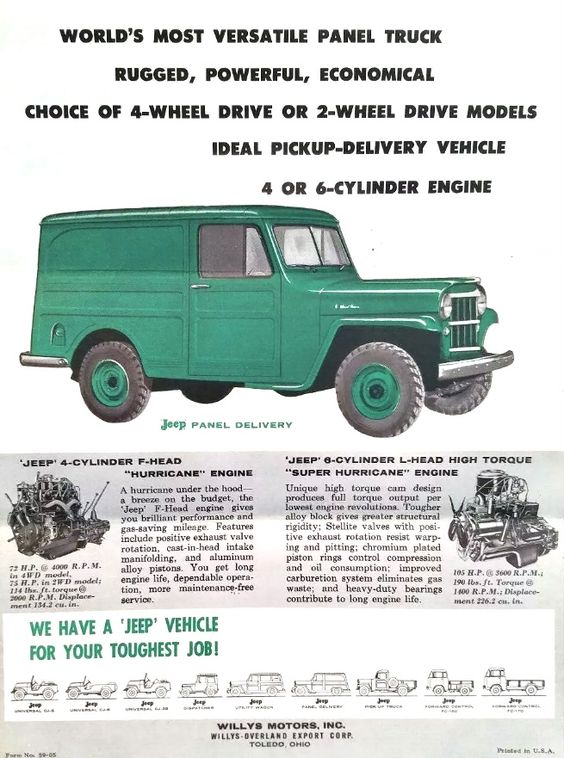 Willys Panelvan, for the toughest jobs