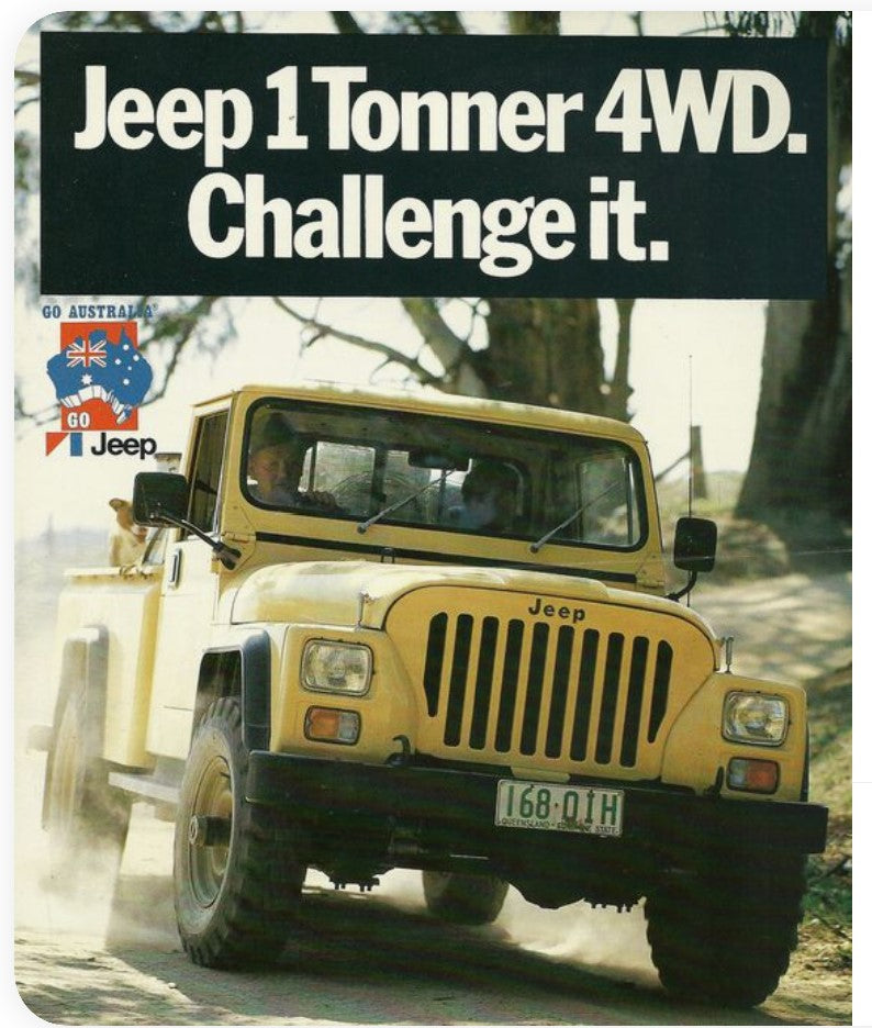 Jeep 1 Tonner 4wd Advertising for the CJ10