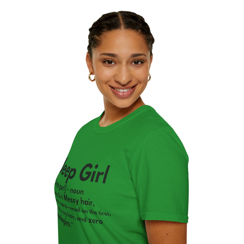 Jeep Girl T-Shirt - Messy Hair, Zero Apologies!