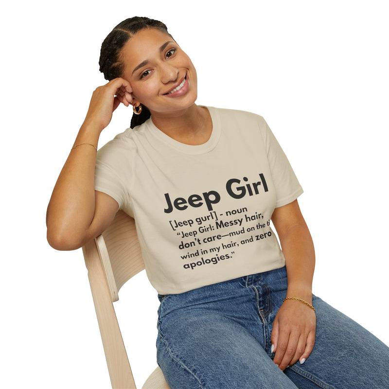 Jeep Girl T-Shirt - Messy Hair, Zero Apologies!