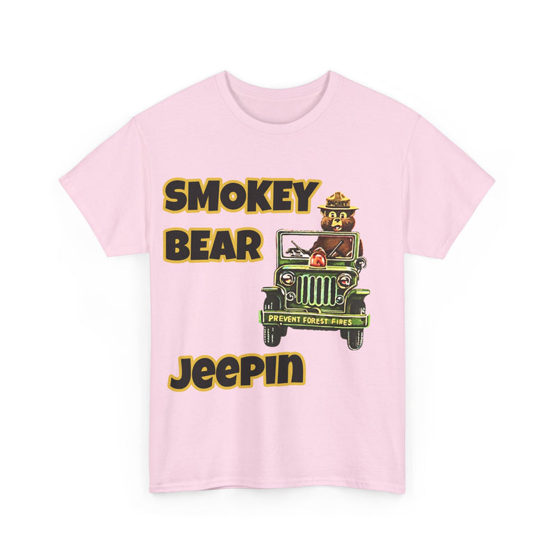 Smokey Bear Jeepin Vintage Style T-Shirt