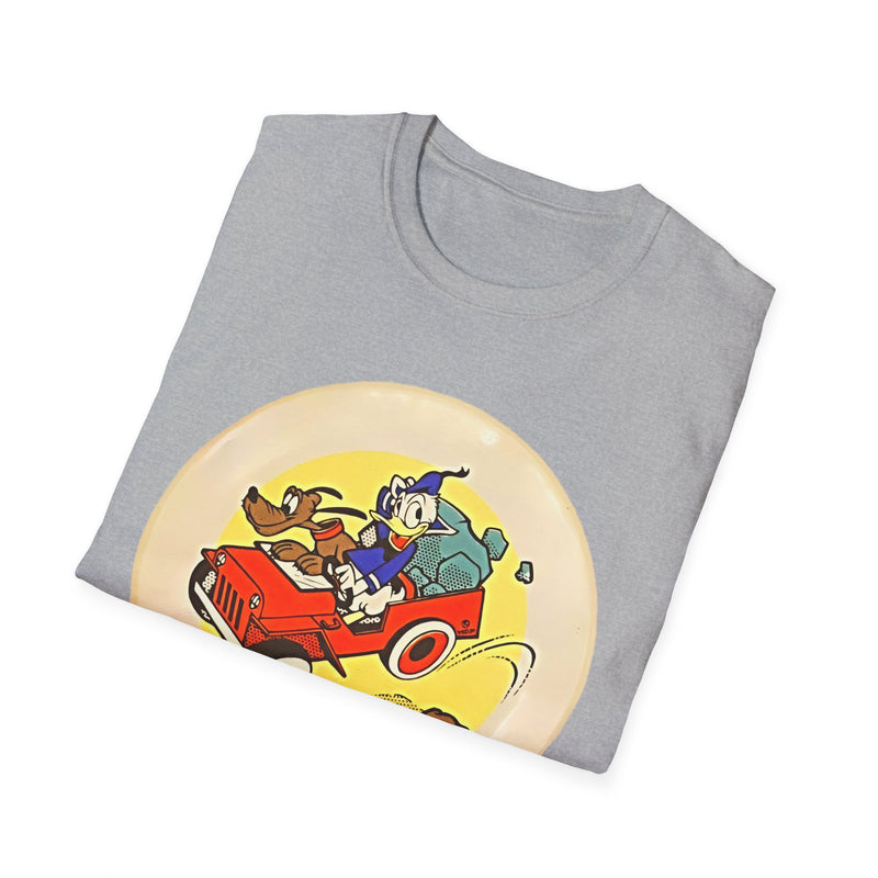 The Duck and Dog in a Jeep - Vintage Cartoon Car Design