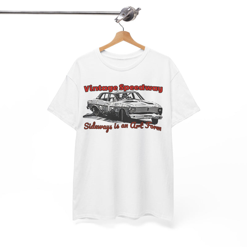 Vintage Speedway  'Sideways is an Art Form' T-Shirt for Car Enthusiasts