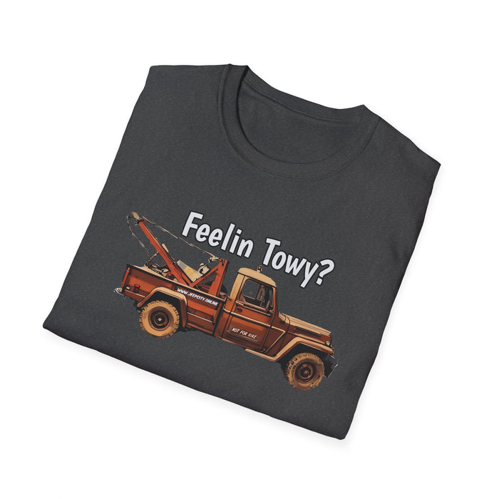 Feelin Towy? Willys Jeep Wrecker Tow Truck Vintage T-Shirt