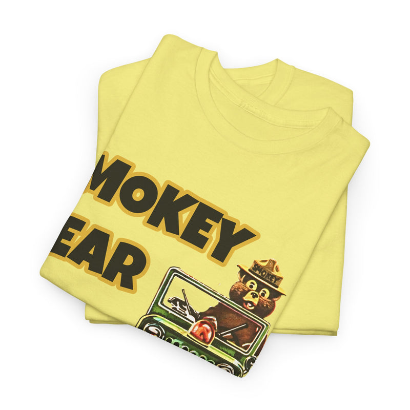Smokey Bear Jeepin Vintage Style T-Shirt