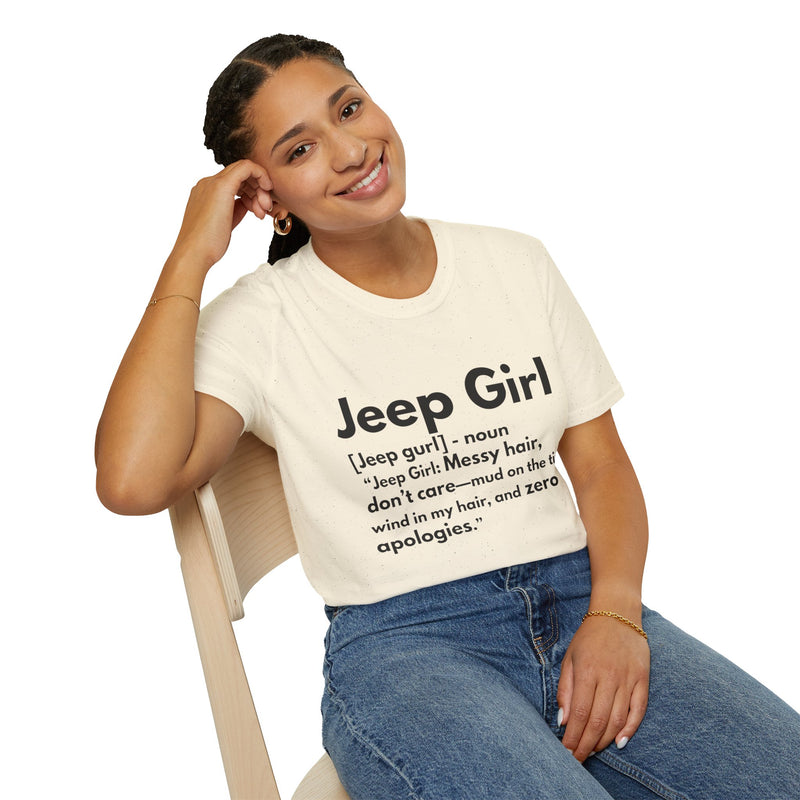 Jeep Girl T-Shirt - Messy Hair, Zero Apologies!
