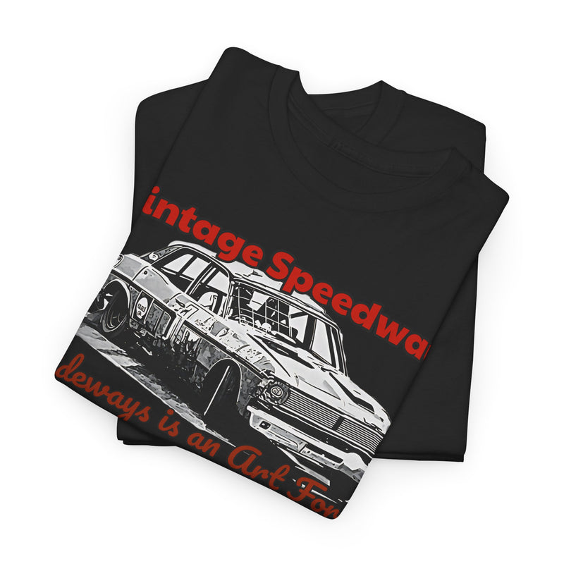 Vintage Speedway  'Sideways is an Art Form' T-Shirt for Car Enthusiasts