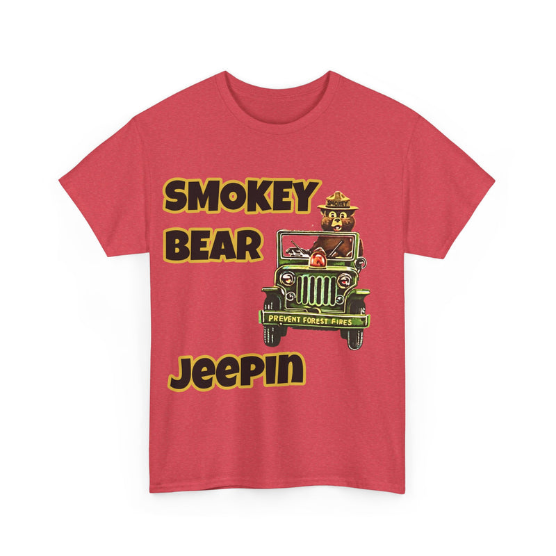 Smokey Bear Jeepin Vintage Style T-Shirt