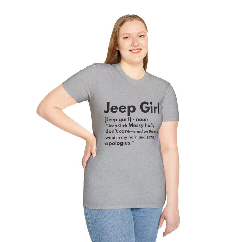 Jeep Girl T-Shirt - Messy Hair, Zero Apologies!