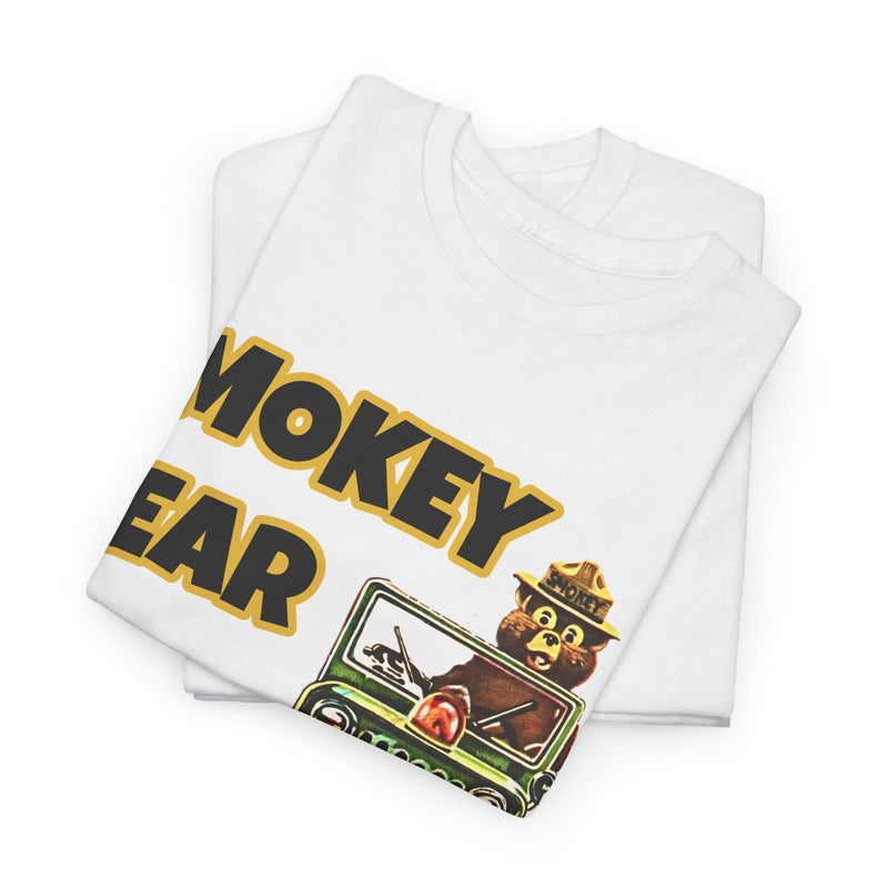 Smokey Bear Jeepin Vintage Style T-Shirt