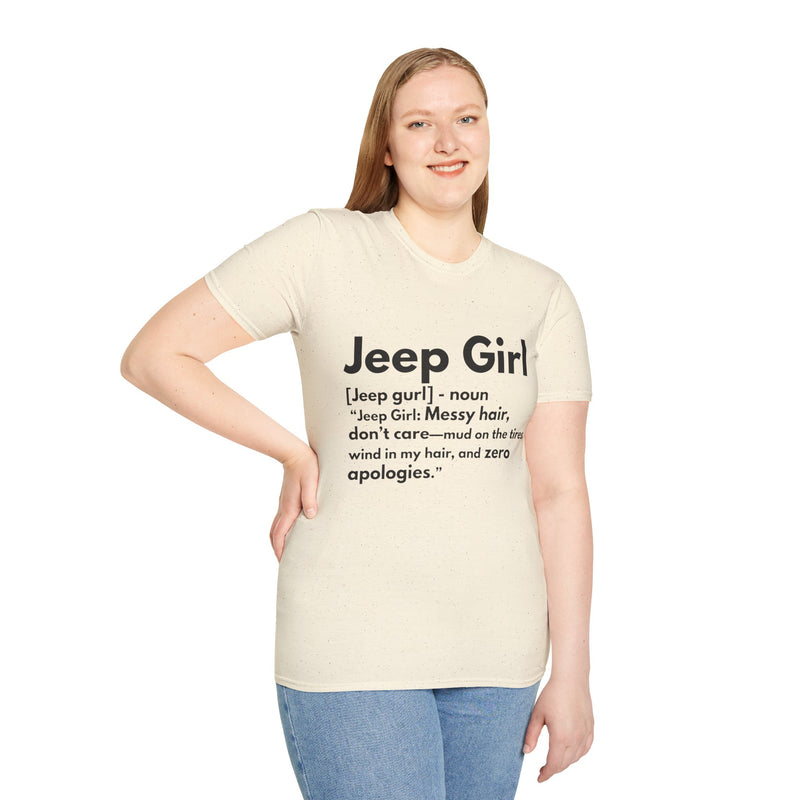 Jeep Girl T-Shirt - Messy Hair, Zero Apologies!