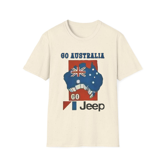 Go Australia Go Jeep  T- Shirt Vintage Design