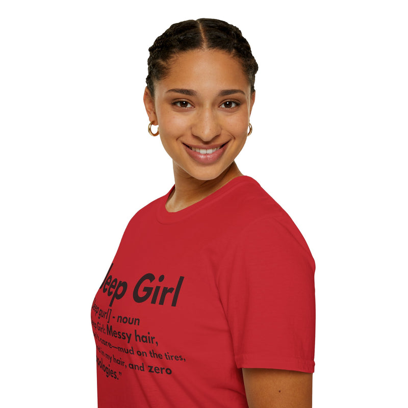 Jeep Girl T-Shirt - Messy Hair, Zero Apologies!