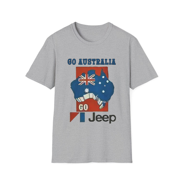 Go Australia Go Jeep  T- Shirt Vintage Design