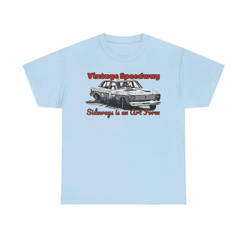 Vintage Speedway  'Sideways is an Art Form' T-Shirt for Car Enthusiasts