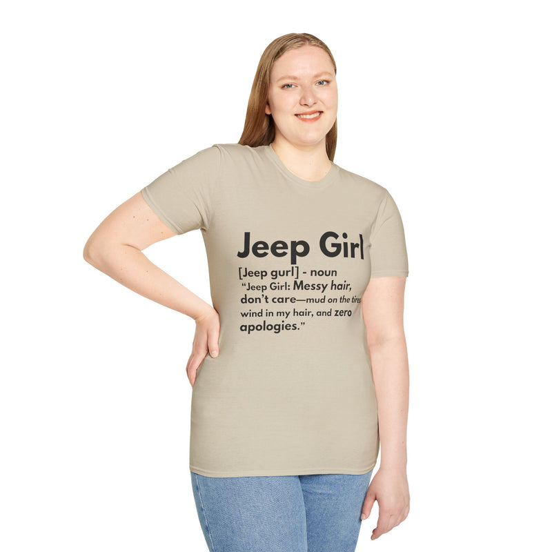 Jeep Girl T-Shirt - Messy Hair, Zero Apologies!