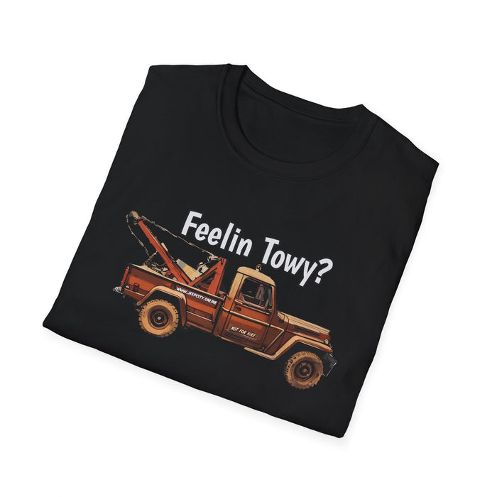 Feelin Towy? Willys Jeep Wrecker Tow Truck Vintage T-Shirt