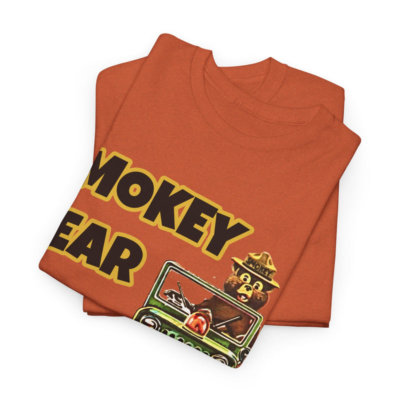 Smokey Bear Jeepin Vintage Style T-Shirt