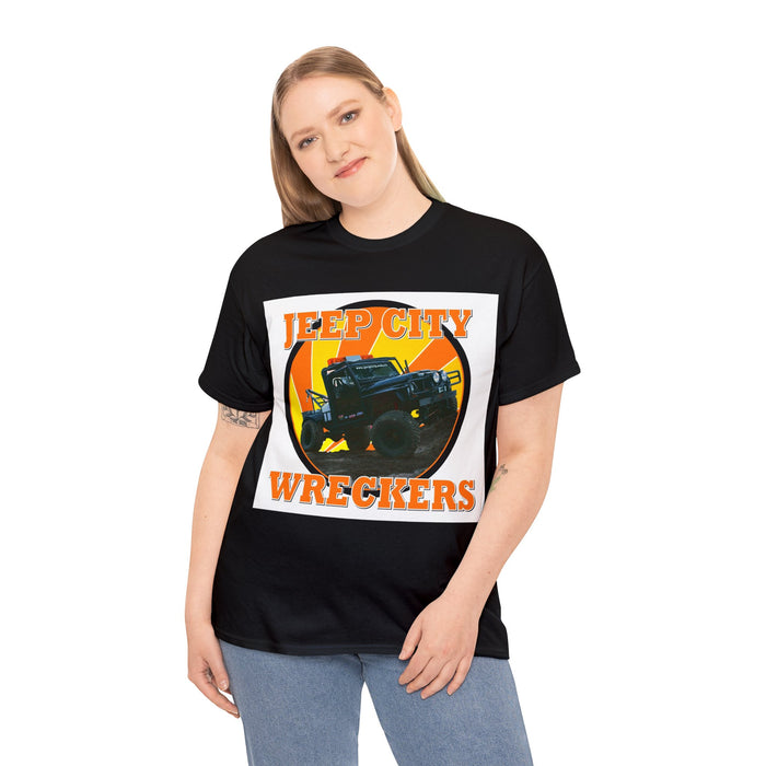 T Shirt 100% Cotton Jeep City Wreckers CJ-10