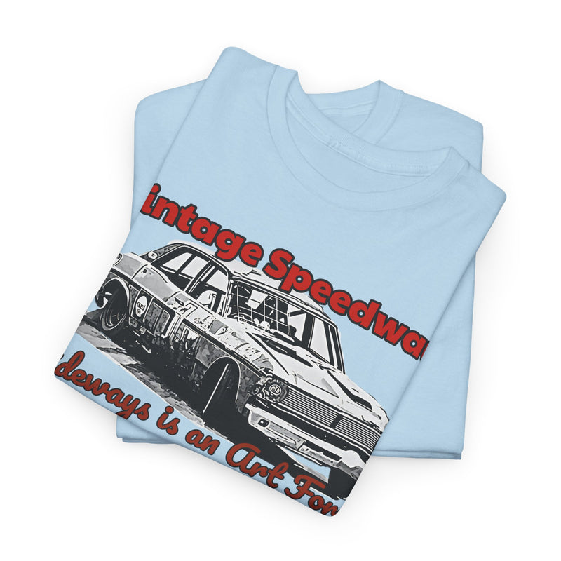 Vintage Speedway  'Sideways is an Art Form' T-Shirt for Car Enthusiasts