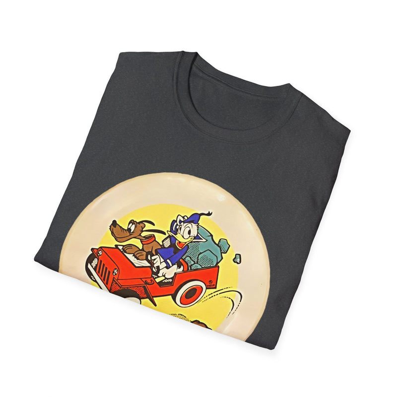 The Duck and Dog in a Jeep - Vintage Cartoon Car Design