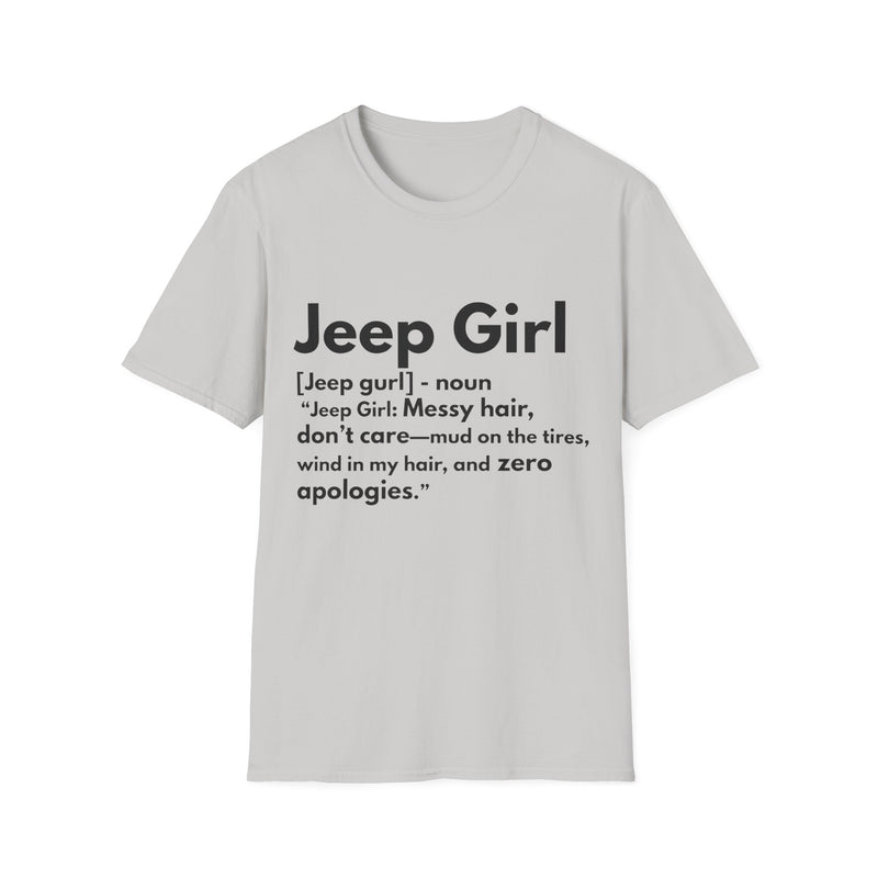 Jeep Girl T-Shirt - Messy Hair, Zero Apologies!