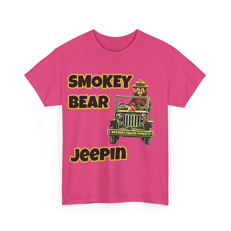 Smokey Bear Jeepin Vintage Style T-Shirt