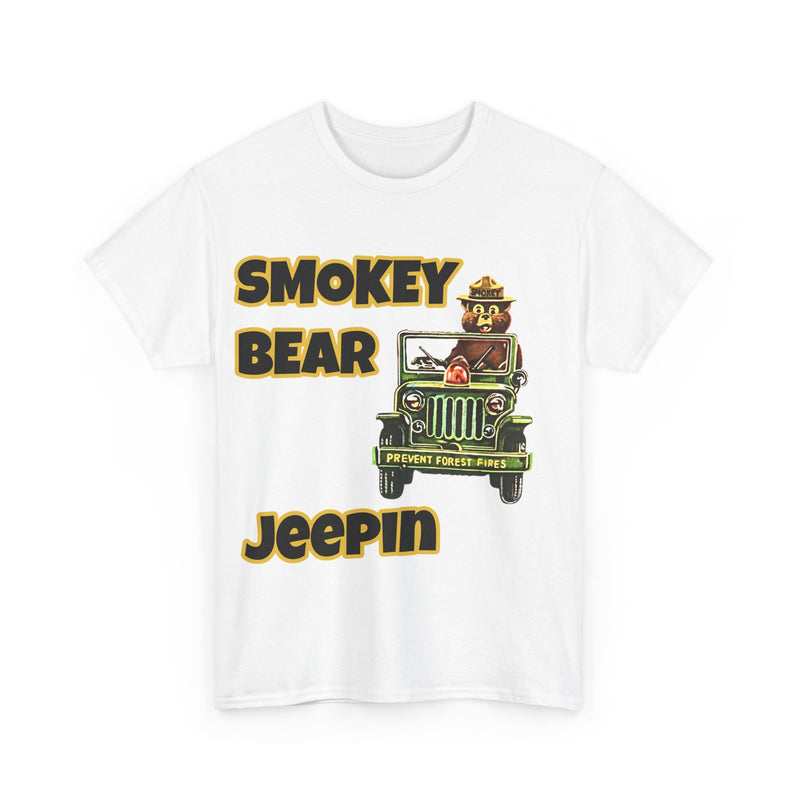 Smokey Bear Jeepin Vintage Style T-Shirt