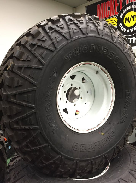 Tyres 39" Mickey Thompson Baja Bias Ply 15/39/15 inc wheels