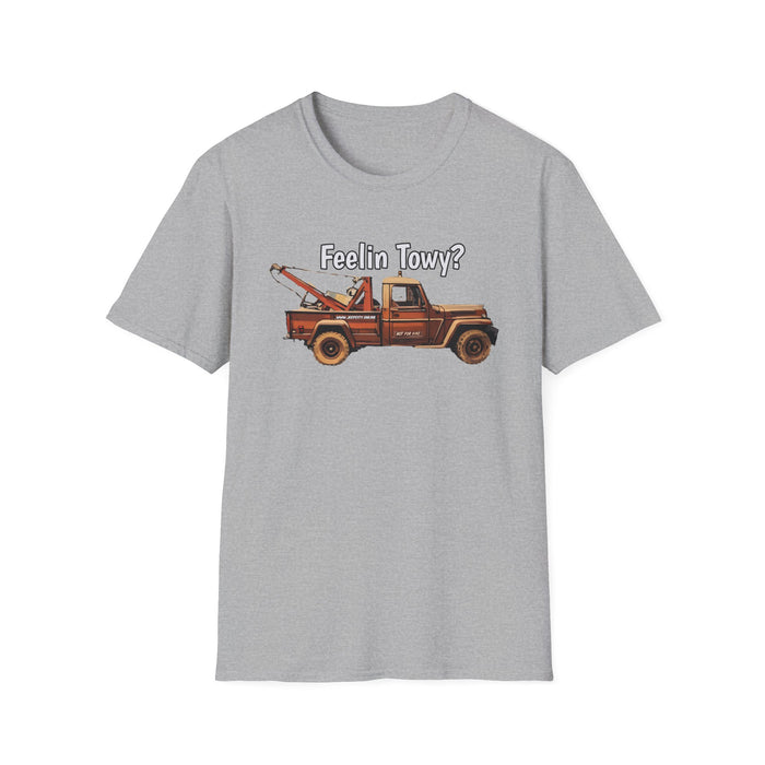 Feelin Towy? Willys Jeep Wrecker Tow Truck Vintage T-Shirt