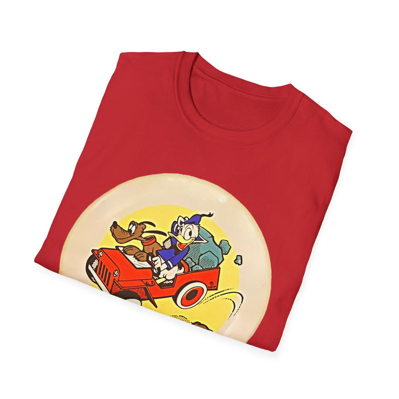 The Duck and Dog in a Jeep - Vintage Cartoon Car Design
