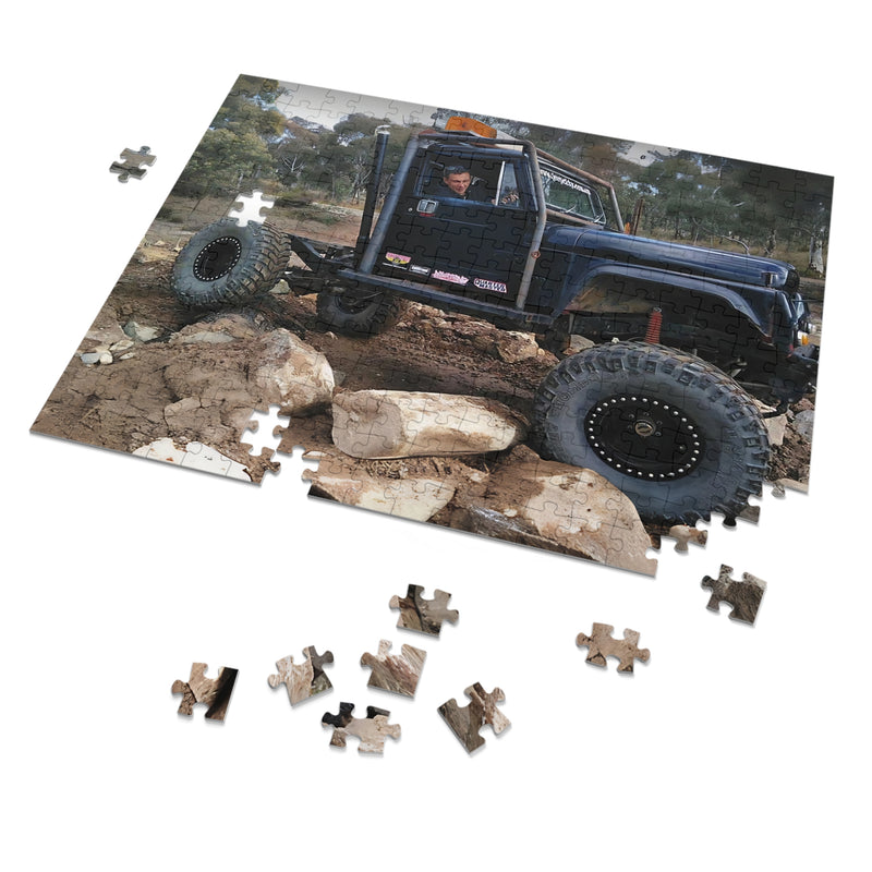 Puzzle Jeep CJ-10 Bubba Truck -  252 Piece Jigsaw Puzzle with Tin