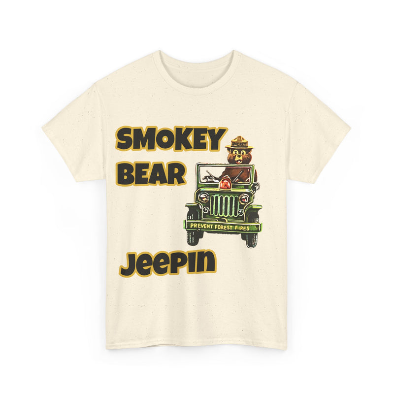 Smokey Bear Jeepin Vintage Style T-Shirt