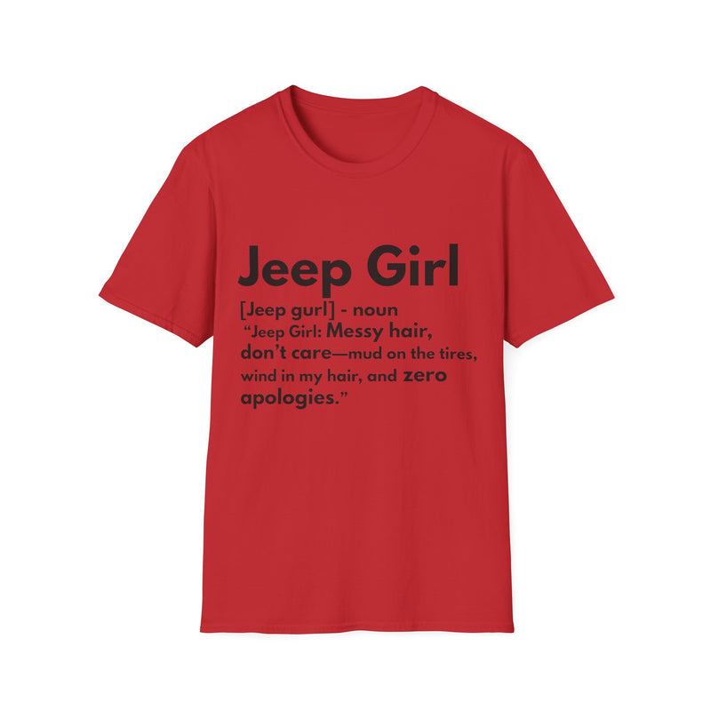 Jeep Girl T-Shirt - Messy Hair, Zero Apologies!