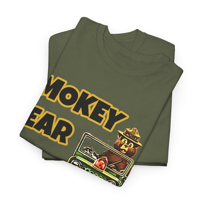 Smokey Bear Jeepin Vintage Style T-Shirt