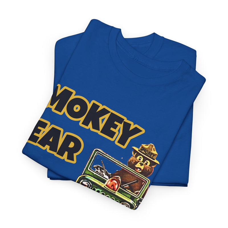Smokey Bear Jeepin Vintage Style T-Shirt