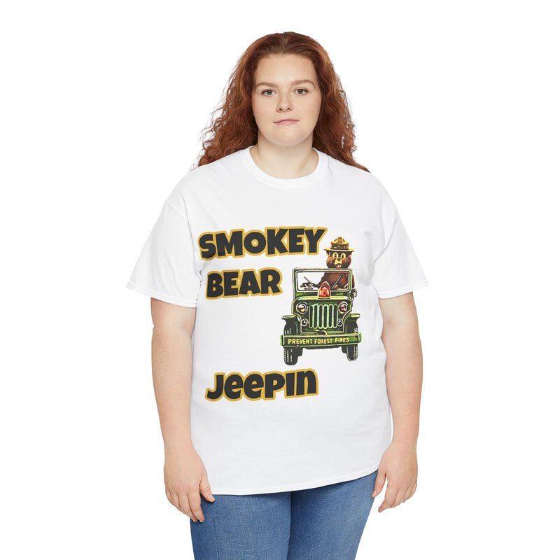 Smokey Bear Jeepin Vintage Style T-Shirt