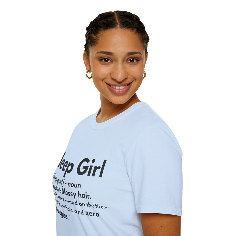 Jeep Girl T-Shirt - Messy Hair, Zero Apologies!