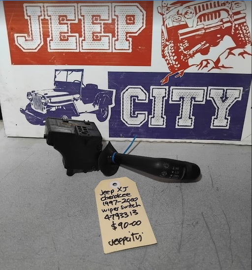 Part number 4793313 (also designated as 04793313) is a genuine MOPAR windshield intermittent wiper switch (multi-function delay switch) primarily designed for classic Jeep 