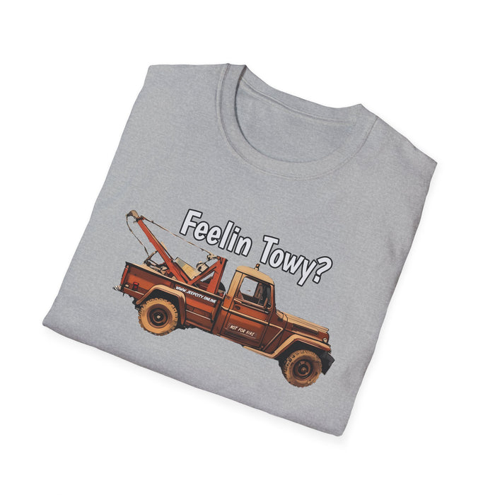 Feelin Towy? Willys Jeep Wrecker Tow Truck Vintage T-Shirt