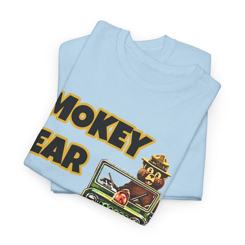 Smokey Bear Jeepin Vintage Style T-Shirt