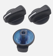 A black Jeep TJ Wrangler fan switch knob 5011218AC