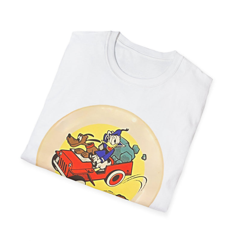 The Duck and Dog in a Jeep - Vintage Cartoon Car Design