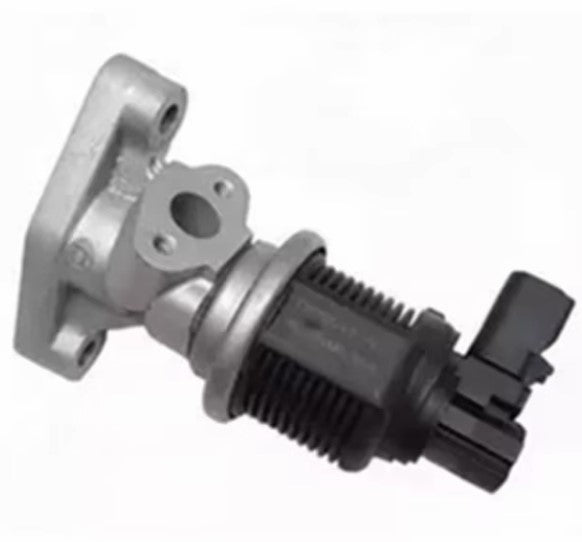 An automotive sensor component with a silver metal body and a black plastic connector, shown on a plain white background.
