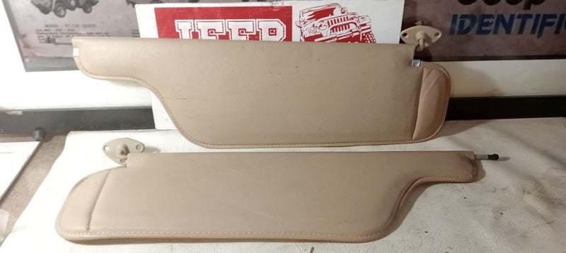 Sunvisors pair original Jeep SJ & J Series Bone