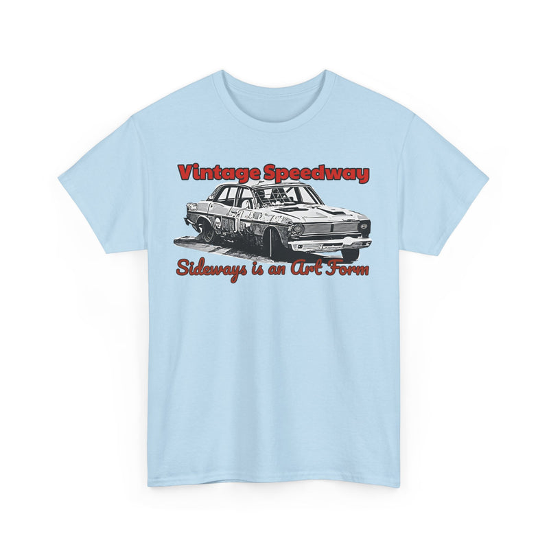 Vintage Speedway  'Sideways is an Art Form' T-Shirt for Car Enthusiasts