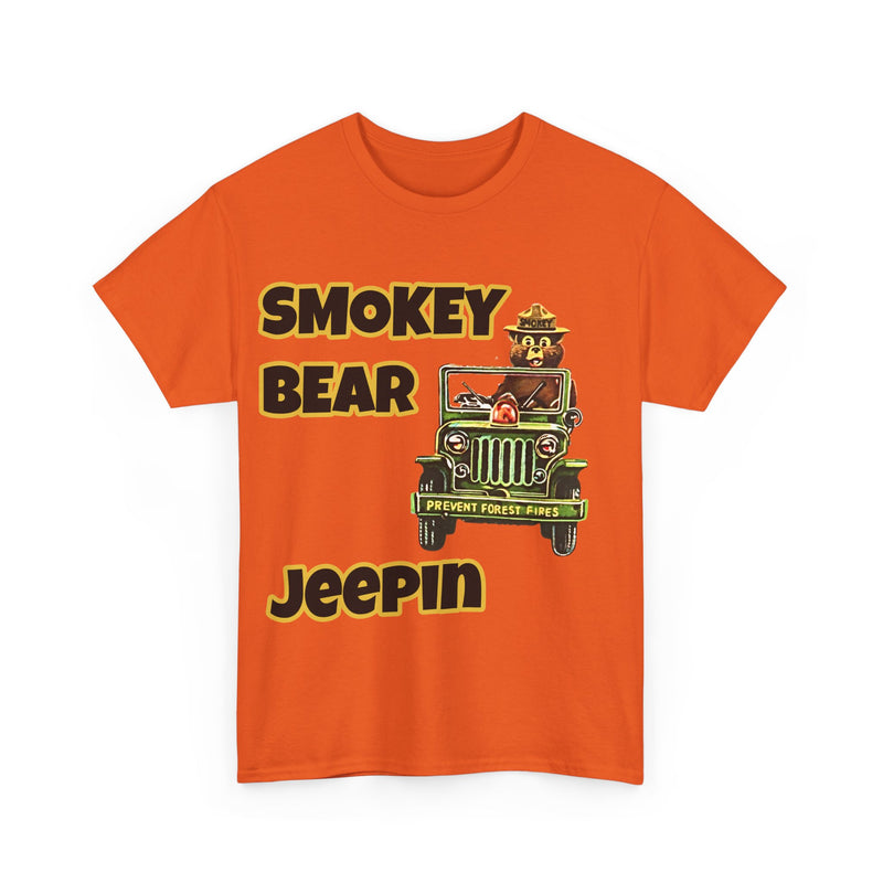 Smokey Bear Jeepin Vintage Style T-Shirt