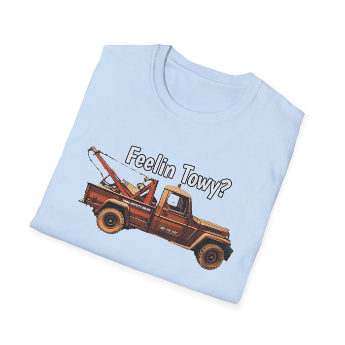 Feelin Towy? Willys Jeep Wrecker Tow Truck Vintage T-Shirt