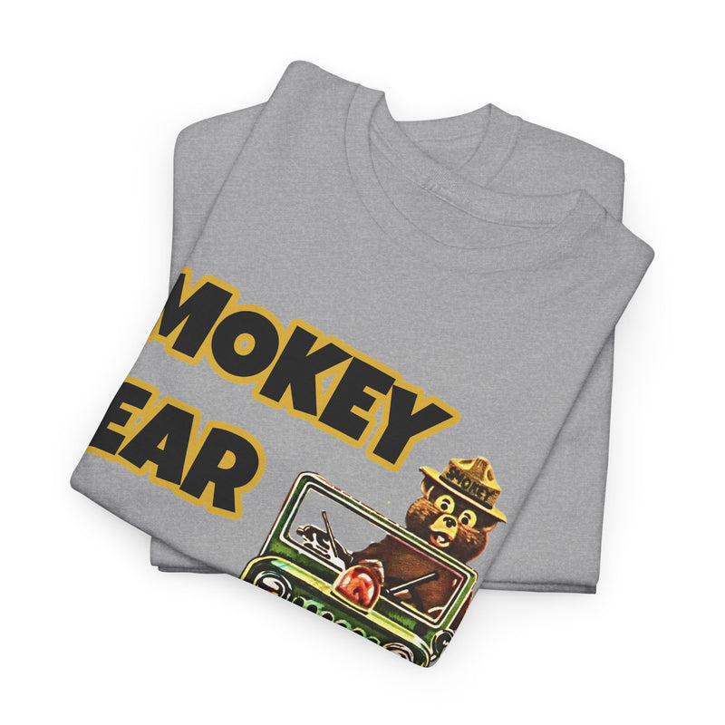 Smokey Bear Jeepin Vintage Style T-Shirt